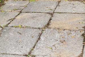 concrete tiles on the pedestrian path photo