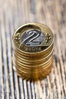 close up of Polish money photo