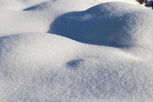 hummocks in the swamp large drifts after snowfalls photo