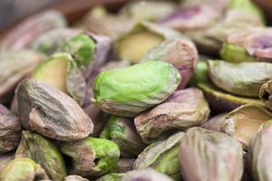 delicious and salty pistachio nuts photo