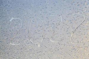the inscription about the new year 2022 photo