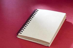 notepad with yellow sheets for writing photo