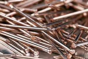 steel nails coated with copper photo