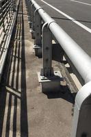 steel fences on the road to ensure the safety of cars photo