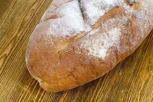 fresh loaf rye bread photo