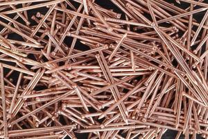 metal copper nails photo