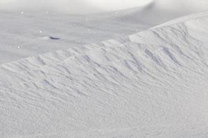 wavy drifts with snow photo