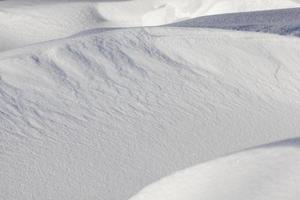 wavy drifts with snow photo