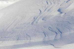 wavy drifts with snow photo