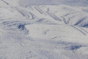 Deep snow drifts photo