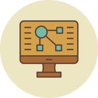 Workflow Filled Retro vector