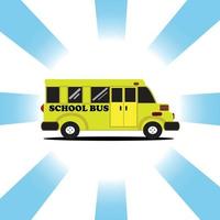 regreso a la escuela en un autobús escolar amarillo