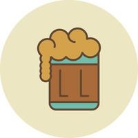 Beer Filled Retro vector