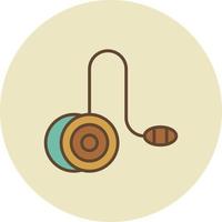 Yoyo Filled Retro vector