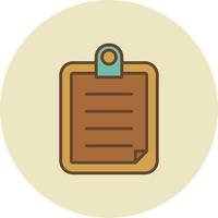 List Filled Retro vector