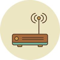 Router Filled Retro vector