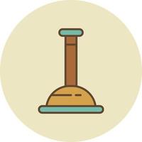 Plunger Filled Retro vector