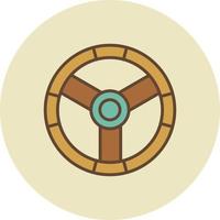 Driving Filled Retro vector