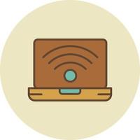 wifi lleno retro vector