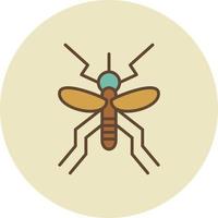 retro lleno de mosquitos vector