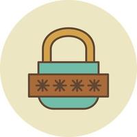 Password Filled Retro vector