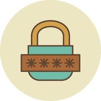 Password Filled Retro vector