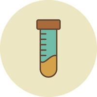 Test Tubes Filled Retro vector