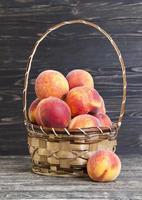 ripe large peaches photo