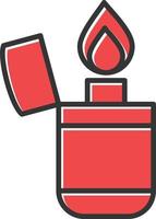 Lighter Filled Retro vector