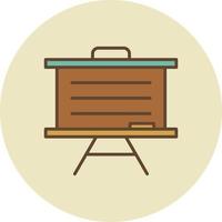 Whiteboard Filled Retro vector