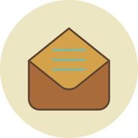 Envelope Filled Retro vector