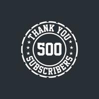 Thank you 400 Subscribers celebration, Greeting card for social networks. vector