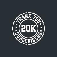 Thank you 10k Subscribers celebration vector