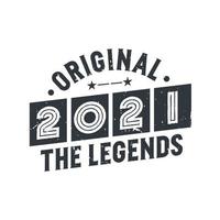 Born in 2020 Vintage Retro Birthday, Original 2020 The Legends vector