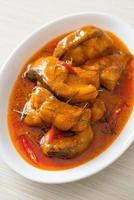 Redtail Catfish Fish in Dried Red Curry Sauce that called Choo Chee photo