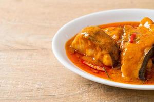 Redtail Catfish Fish in Dried Red Curry Sauce that called Choo Chee photo