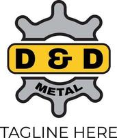 D D machine logo free vector