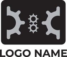 Machine design logo free vector