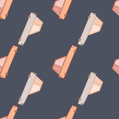 Doodle cars seamless pattern. Transport wallpaper. Kids automobile background.