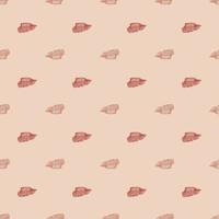 High chef hat engraved seamless pattern. Kitchen traditional element for cook in hand drawn style. vector