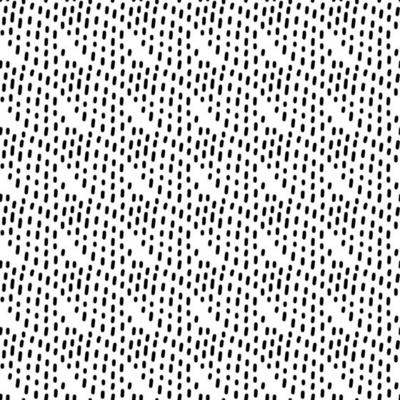 Hand drawn geometric hatch seamless pattern. Chaotic waves of strokes. Simple vector illustration endless repeatable texture background. black and white