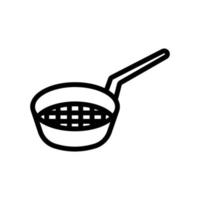 sieve for sifting flour icon vector outline illustration