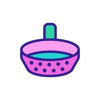sifting flour icon vector outline illustration