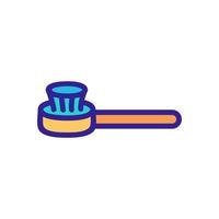 grease brush icon vector outline illustration