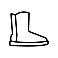 ilustración de contorno de vector de icono de zapato de chelsea