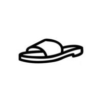 clog shoe icon vector outline illustration