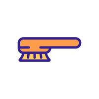 shoe brush icon vector outline illustration