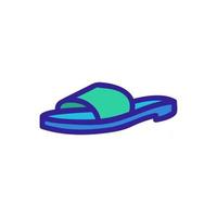 clog shoe icon vector outline illustration