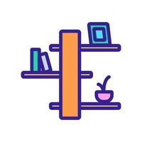 items shelf icon vector outline illustration