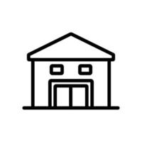 triangular roof shed icon vector outline illustration